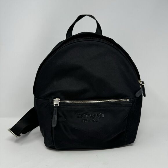 Kate Spade New York The Nylon City Pack Medium Backpack Black - Picture 1 of 6